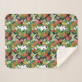 Dalmatiner Tropisches Dschungelmuster Sherpadecke (Vorderseite (Horizontal))