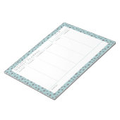 Dalmatiner Turquoise Weekekly Planner Notepad Notizblock (angewinkelt)