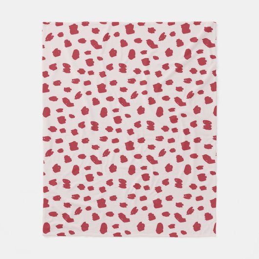 Dalmatiner Überzeugung Fleecedecke (Vorderseite)