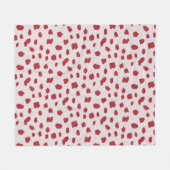 Dalmatiner Überzeugung Fleecedecke (Vorderseite (Horizontal))