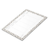 Dalmatiner-Überzeugungswöchentlicher Planer Notepa Notizblock (angewinkelt)