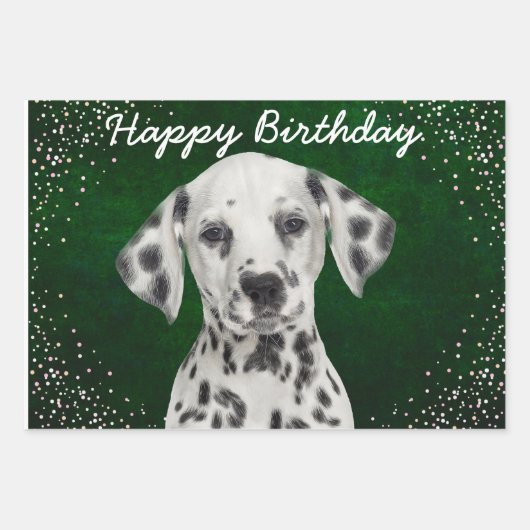 Dalmatiner-Umschlagpapier Geschenkpapier Set (Vorderseite 3)