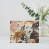 Dalmatiner- und Boxerpuppen Postkarte (Stehend Vorderseite)