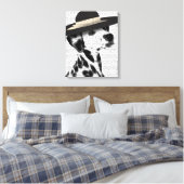 Dalmatiner und Brimmer Black Hat Leinwanddruck (Insitu (Schlafzimmer))