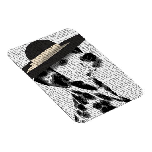 Dalmatiner und Brimmer Black Hat Magnet (Rechte Seite)