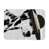 Dalmatiner und Brimmer Black Hat Magnet (Horizontal)