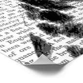 Dalmatiner und Brimmer Black Hat Poster (Ecke)