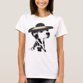 Dalmatiner und Brimmer Black Hat T-Shirt (Vorderseite)