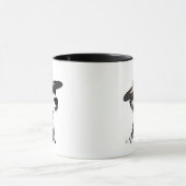 Dalmatiner und Brimmer Black Hat Tasse (Zentrum)