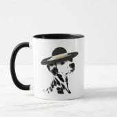 Dalmatiner und Brimmer Black Hat Tasse (Links)
