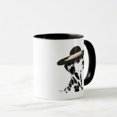 Dalmatiner und Brimmer Black Hat Tasse (VorderseiteRechts)