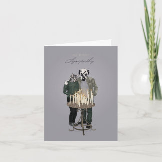 Dalmatiner und Cat Lighting Candles Beileid Karte