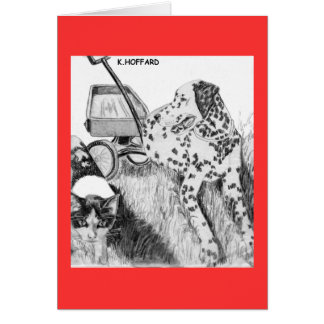 Dalmatiner und Kätzchen