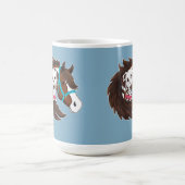 Dalmatiner- und Pferdefreunde Kaffeetasse (Mittel)