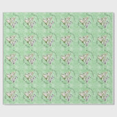 Dalmatiner und Weihnachtsbaum Geschenkpapier (Flach)