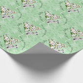 Dalmatiner und Weihnachtsbaum Geschenkpapier (Ecke)