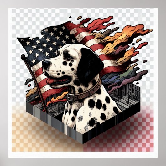 Dalmatiner Usa Poster (Vorne)