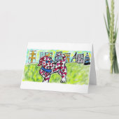 Dalmatiner valentine feiertagskarte (Vorderseite)