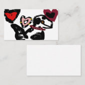 Dalmatiner valentine mitteilungskarte (Vorne/Hinten)