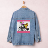 Dalmatiner-Valentinfarbe Jeansjacke (Hangar)
