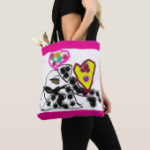 Dalmatiner-Valentinfarbe Tasche (Von Nahem)