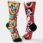Dalmatiner Valentinherz Socken (Gewinkelt)