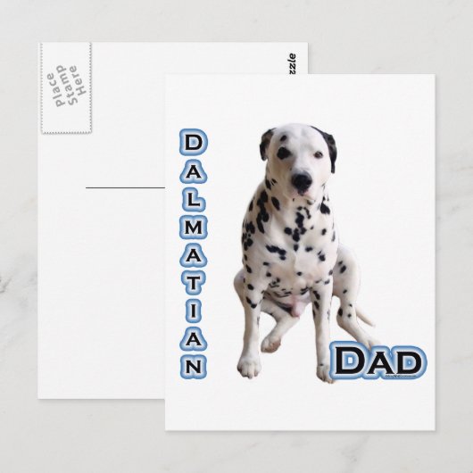 DALMATINER VATER 4 POSTKARTE (Vorne/Hinten)