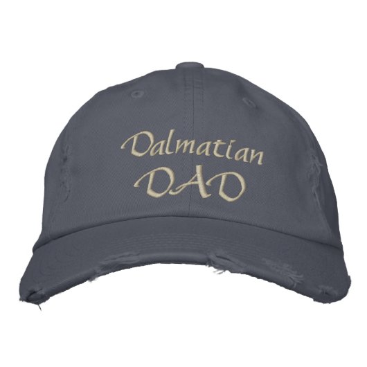 Dalmatiner VATER Geschenke Bestickte Baseballkappe (Vorderseite)