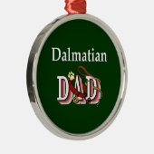 Dalmatiner Vater Silbernes Ornament (Rechts)