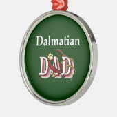 Dalmatiner Vater Silbernes Ornament (Links)