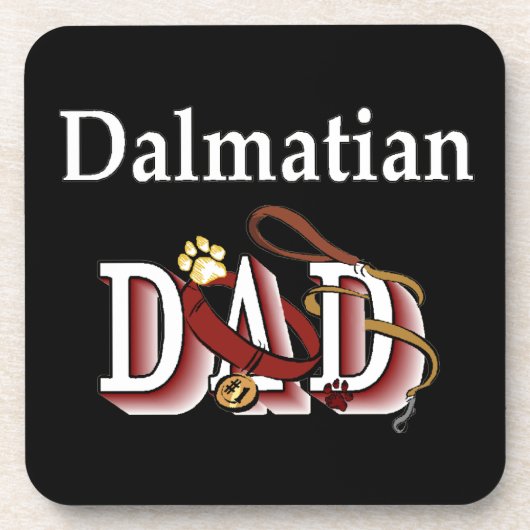 Dalmatiner Vater Untersetzer (Vorderseite)