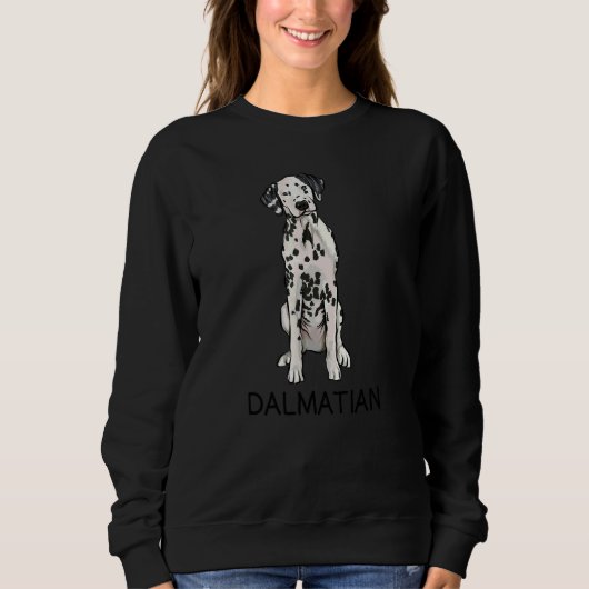 Dalmatiner verrückter Hund Sweatshirt (Vorderseite)