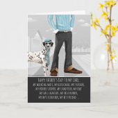 Dalmatiner vom Tag des Hundes Karte (Gelbe Blume)