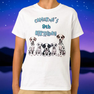 Dalmatiner von Kindern Geburtstag Welpe Party T-Shirt