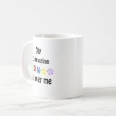 Dalmatiner Walks Design Kaffeetasse (Vorderseite Links)