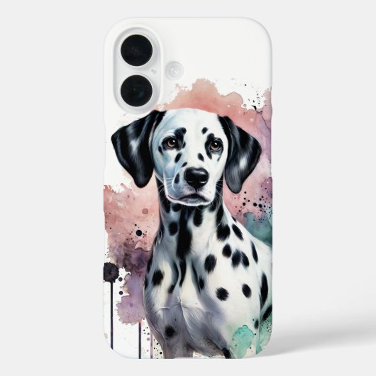 Dalmatiner Wasserfarben Kunst Case-Mate iPhone Hülle (Rückseite)