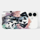Dalmatiner Wasserfarben Kunst Case-Mate iPhone Hülle (Rückseite (Horizontal))