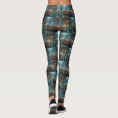 Dalmatiner Weihnachten Feierliche Reise Leggings (Rückseite)