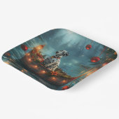 Dalmatiner Weihnachten Feierliche Reise Pappteller (Gewinkelt)