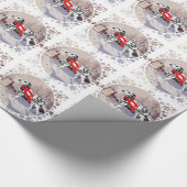 Dalmatiner Weihnachten Geschenkpapier (Ecke)