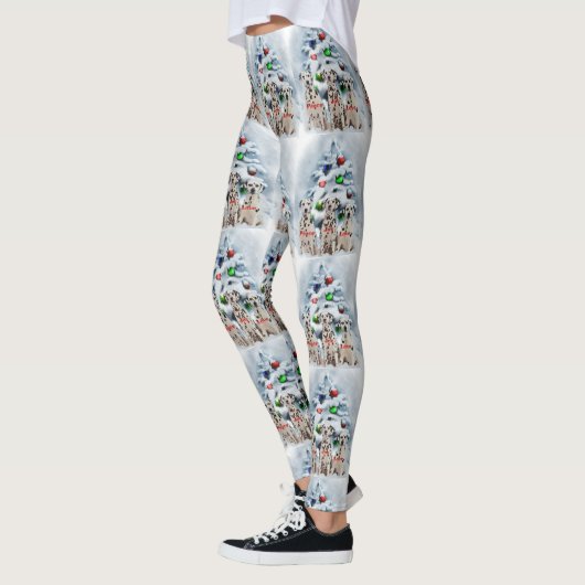 Dalmatiner Weihnachten Leggings (Links)