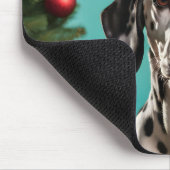 Dalmatiner Weihnachten Mousepad (Ecke)