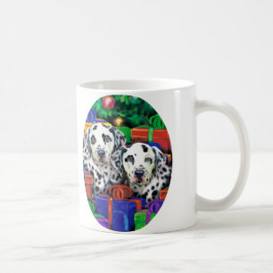 Dalmatiner Weihnachten Offene Geschenke Kaffeetasse