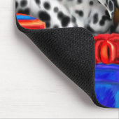 Dalmatiner Weihnachten Offene Geschenke Mousepad (Ecke)