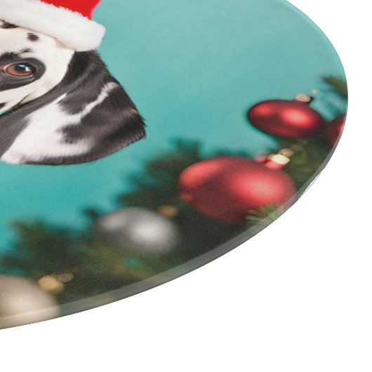 Dalmatiner Weihnachten Schneidebrett (Ecke)