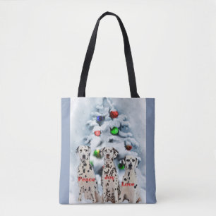 Dalmatiner Weihnachten Tasche