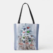 Dalmatiner Weihnachten Tasche (Rückseite)