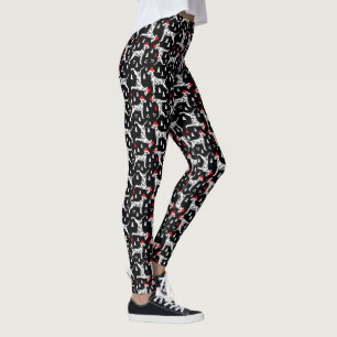 Dalmatiner Weihnachten Urlaub Schwarze Weihnachtsm Leggings