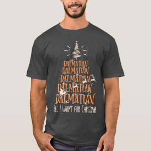 Dalmatiner Weihnachts-Hund brüten Weihnachtsfreund T-Shirt