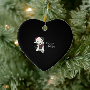 Dalmatiner Weihnachts Hund Wintertiere Hunde Keramik Ornament